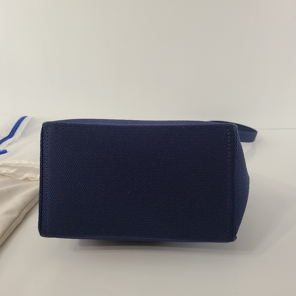 Rothys Navy The Mini Convertible Vegan Satchel Bag Purse Crossbody Micro Bag HTF - Picture 6 of 13